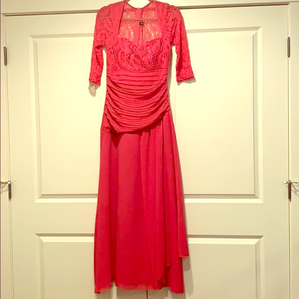 Formal Chiffon and Lace Dress